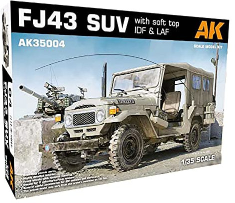 AK INTERACTIVE - Modellauto Fj43 Suv mit Soft Top Idf & Laf |ak Interactive | 35004| 1:35 Modellbau Panzer Promo