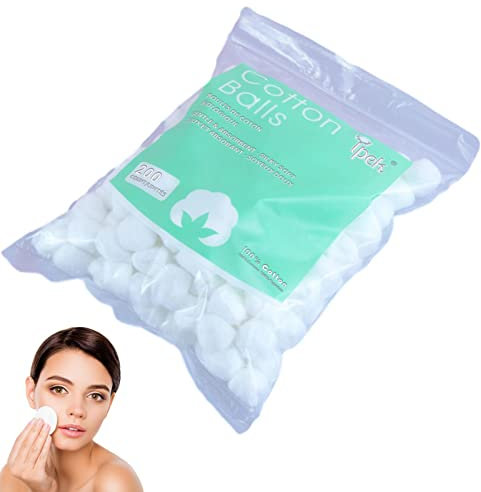 Anloximt Bio Wattebällchen,Natürliche Wattebällchen für Nagellackentferner | Haushaltsbedarf Mehrzweck, zart für Make-up, Nagellackentfernung, Haushaltsbedarf, Babypflege