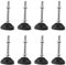 PARFCO Pied Reglable, 8 Pièces Acier Inoxydable Pieds de Meuble, M8×80 mm Antidérapant Pied Reglable pour Meuble, Pied Caoutchouc pour Meubles de Maison, Équipements de Fitness et Mécaniques