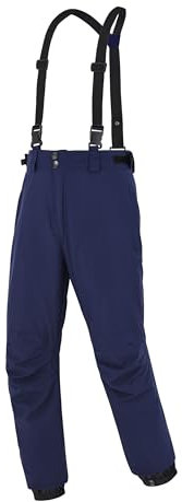 ATLASLAVA Herren Winter Skihose mit Trägern Wasserdicht Warm Winddicht Reißfest Rtmungsaktiv DarkBlue M