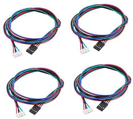 SOLUSTRE 4 Stück Extrudermotor Schrittmotor Kabel Anschlusskabel Für Nema 17 Bipolares Schrittmotorkabel Nema 17 Schrittmotorkabel Stoßverbinder Bipolarer Schrittmotor -Linie Treten