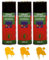 Bombe SPRAY – Peinture acrylique – 6 x 400 ml – Pour extérieur/intérieur – or pâle + or riche + or chromé