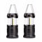 2 lámparas LED portátiles para acampar con gancho plegable, lámpara impermeable alimentada por pilas, luces de emergencia portátiles y ligeras, adecuadas para camping, senderismo, jardín, cortes