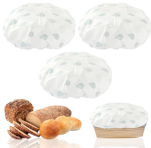 3 Pcs GäRfolie Abdeckhauben FüR GäRko GäRfolie Brot Backen ZubehöR Brot Abdeckhaube GäRfolie Brot Abdeckhaube GäRfolie-Extra Stark Und ReißFest-FüR GäRfolie Teigzubereitung Und Zum Backen GäRfolie
