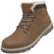 Mishansha Neve Stivali Uomo Impermeabile Invernali Caviglia Boots Morbido Pelliccia Fodera Caldo Scarpe Winter Antiscivolo Classico Stringati Stivaletti Confortevole Lavoro, Giallo 47
