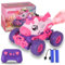 iBlivers Unicorn Remote Control Cars Age 8+ for Kids, Remote Control Monster Truck Unicorn Toy, RC Monster Truck Unicorn Car with Spray LED Light, Unicorns Gift Toy for Girls Boys 4-7 8-12 Kids