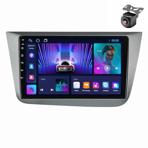 Android 13 Autoradio per Seat Altea 2004-2015 Toledo 2004 2005-2009 2 DIN Stereo Car Tablet Pollici Schermo MP5 Lettore Multimediale Receiver GPS con FM SWC Carplay Android auto (M150CP 4core 2+32G)