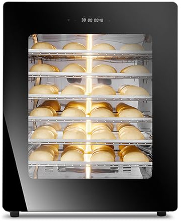 BDJSN 100L Commercial Dough Proofer Box, 650W 6 Layer Intelligent Stainless Steel Bread Fermentation Machine, with Humidity & Temperature Adjustable, Desktop Electric Proofer for Toast, Yogurt