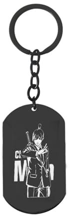 gangdiude-eu Chainsaw Man Practical Keychain Creative Keychain Anime Keyring Personalised Pendant for Home and Car Keys Backpack Bag Pendant Ladies Men Teenagers