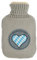 Wärmflasche Heimatliebe Bayern mit Herz, 1,5 L mit Strickbezug - Bettflasche Heimat, Wärmekissen