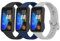 Mugust 3 Stück für Huawei Band 8 Armband für Damen Herren, Verstellbarer klassischer Sport Ersatzarmband Kompatibel mit Huawei Band 9/8/10 (Schwarz+Navy blau+Grau)