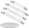 Ironing Board Cover Pad 4 PCS Mini Suspenders Hanger over Covers With Padding Standard Size Hook Braces Fasteners Cord Holder For Accessories Plate Sheet Hold Cushion Clip Flat and Secure Tension Clip