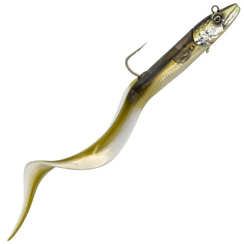 Savage Gear Conger EEL - Ultimativer Raubfischköder, mehrere Farben, 50g-200g, Meeresköder, Heilbuttköder, Gummifisch, Jig-Köder