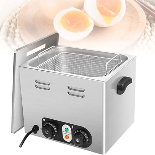 Commercial Stainless Steel Egg Boiler, 2600W Portable Multifunctional Egg Boiler With Timer, 30-100℃ Temperature Control, Capacity 45 Eggs, for Restaurants, Supermarkets, Snack Bars, Parties