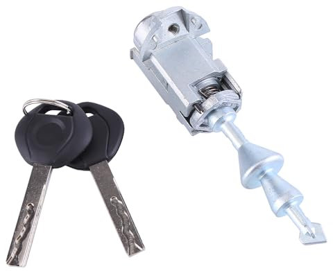LICHENGTAI Serrure de porte avec 2 clés compatible avec BMW Série 3 E90 E91 2004-2012 Serrure de cylindre de porte avant gauche 51217162427