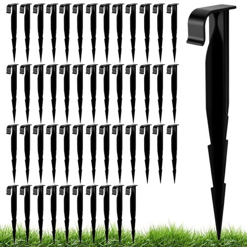 50 Pièces Ancrage de Sol pour Tuyau D'Arrosage,Ancrage Sol D'Irrigation Goutte À Goutte Crochets de Fixation pour Conduites D'Irrigation Piquets de Fixation pour Ligne D'Égouttement