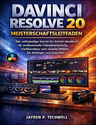 DAVINCI RESOLVE 20 MEISTERSCHAFTSLEITFADEN: Das vollständige Schritt-für-Schritt-Handbuch für professionelle Videobearbeitung, Farbkorrektur und visuelle Effekte für Anfänger und Experten