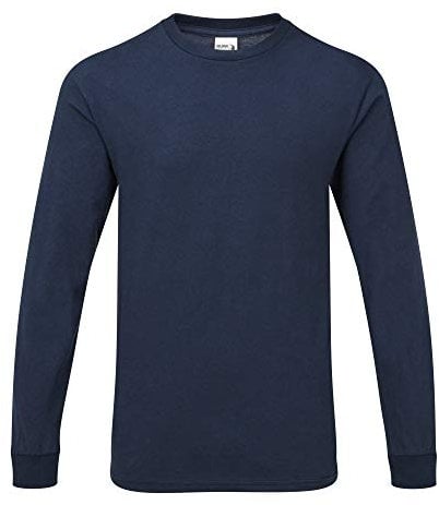GILDAN Mens Hammer Heavyweight Long Sleeve T-Shirt (2XL) (Sport Dark Navy)