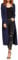 Re Tech UK Ladies Womens Maxi Plus Size Long Cardigans for Women UK Collared Top Long Full Sleeve Floaty Women's Cardigans Coatigans Sizes 8-26 (Navy Blue - XXXL)