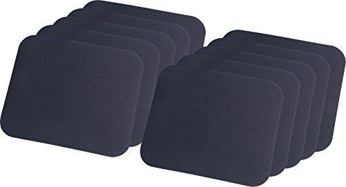 Logilink ID0096 Mauspad 3 x 220 x 250 mm Schwarz | 10er Pack