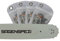 Sägenspezi Guide de 45cm .325 72 maillons 1,3mm et 4 chaînes à gouge carrée pour Husqvarna 550XP 550 XP