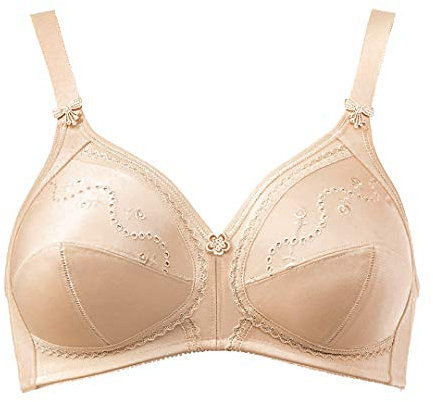 Reggiseno Triumph Senza Ferretto Coppe Taglie Grandi Doreen Cotton 01 N Tg.10 Coppa D Nudo Skin