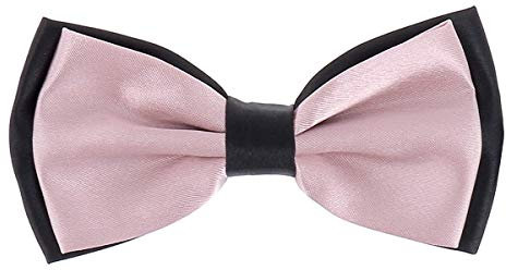 CravateSlim Noeud Papillon Homme Vieux Rose et Noir - Mariage