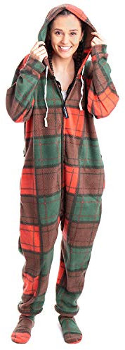 Forever Lazy Einteiler für Erwachsene, Einteiler für Damen und Herren, Unisex, mit abnehmbaren Füßen. - - X-Large