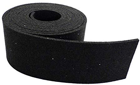 LASIPROFI - Antirutschrolle | Antirutschmatte aus PU-gebundenem Gummigranulat, geprüft nach VDI-Richtlinien | Druckfestigkeit bis 300 Tonnen/m²; Größe: 5.000x125x8mm; Farbe: schwarz | LKW