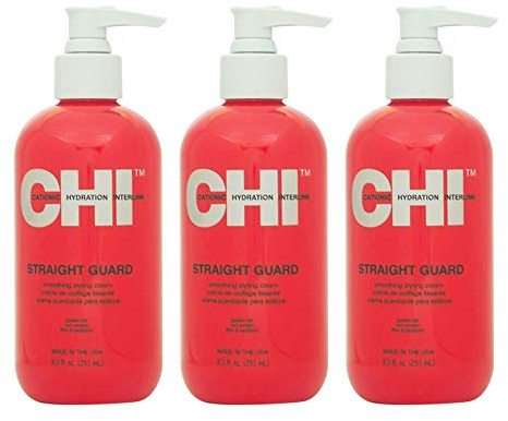 Straight Guard Smoothing Styling Cream by Chi for Unisex - 8.5 oz Creme - (Pack of 3)