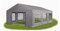 Das Company Partyzelt 3x6m wasserdicht grau mit Bodenrahmen Zelt 240g/m² PE Plane hochwertig Gartenzelt Summer Floor PE