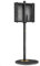 FITUEYES Design TV Floor Stand for 32-60 Inch Minimalism Corner TV Stand Tall Modern TV Stand with Black Marbled Glass Base,Swivel Height Adjustable Holds 40kgs Master Series Max VESA 400x400