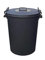 KetoPlastics Outdoor Waterproof Food Bin With Clip Locking Lid black, waste bin, dustbin, council bin (110L Black)