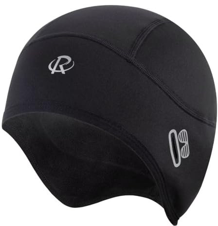 ROTTO Fahrradmütze Laufmütze Herren Damen Warm Winddichte Wintermütze Helm-Unterziehmütze Sportmütze für Radfahren Laufen Skifahren Wintersport