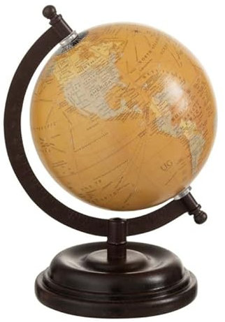 Globe Terrestre sur Pied Bois Iconic 22cm Naturel