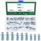 Keadic 60Pcs M4 M5 M6 Molly Jack Nuts with Screws Assortment Kit Steel Petal Nuts Large Flange Short Jacknut Expansion Nut Flat Head Threaded Insert Nut for Hardboard Polywood Pressboard