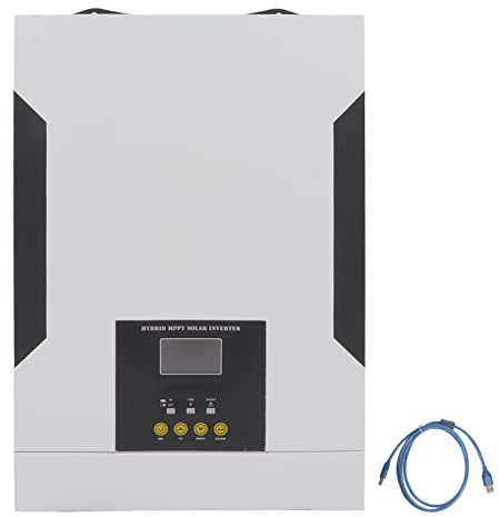 Walfront 3500W Solar Wechselrichter DC 24V auf AC 230V Solar Hybrid Wechselrichter 4 Lademodi WiFi Fernüberwachung Hybrid Wechselrichter Solar Reiner Sinus Wechselrichter mit 100A MPPT Laderegler