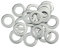 Rondelle in metallo M16, Rondelle in acciaio inox MeHurr 20 pezzi, rondelle piatte M16 x 30 mm, Rondella in 304 in acciaio inox, Penny Rondelle per viti e dadi