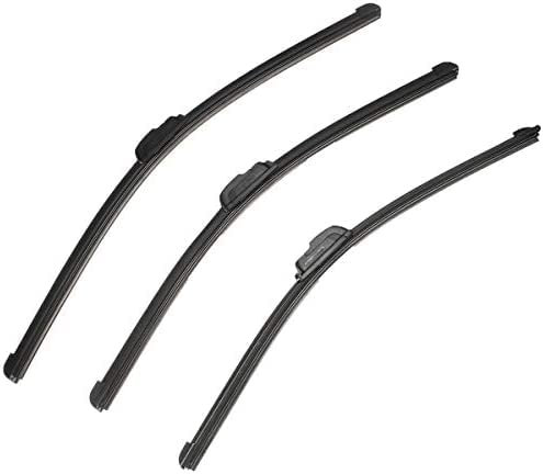 Auto Scheibenwischer, für Ford Mondeo MK3 2000 2001 2002 2003 2004 2005 2006 2007 Auto vorne hinten Wischerblatt Set Windschutzscheibe Windschutzscheibe 3 Stück 19 20 22 Zoll Autoteile