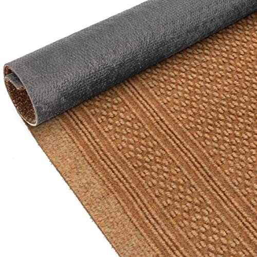 ANRO Schmutzfangmatte Flur Läufer Schmutzfangläufer Fußmatte Teppichläufer Flurteppich Türmatte Meterware Senf 200x80cm