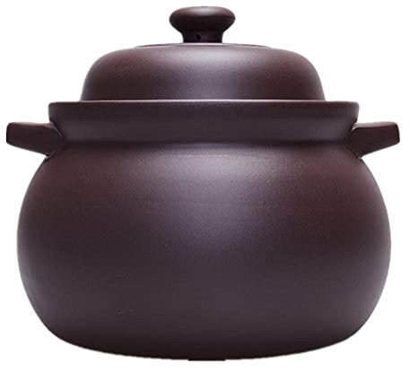 Terracotta Casserole Pot Ceramic Casserole Clay Cooking Pot Open Flame High Temperature Resistant Unglazed Earthen Pot.-4.8L (Size : 2L) 3L