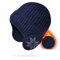 JEONEKID Winter Mütze Hut mit Ohrlaps für Männer Frauen Outdoor Sport Warmer Hut Watch Cap (Navy Blau)