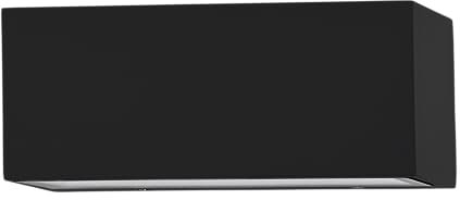 EGLO LED Wandlampe außen Spongano, Außenbeleuchtung Hauswand, Außenleuchte Wandspot, rechteckige Außenwandleuchte aus Aluminium in Anthrazit und klarem Glas, Wand Außenlampe, warmweiß, IP65