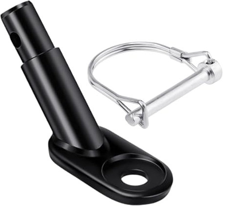 1 Stück Fahrradanhänger-Kupplung Und Clip Mit 1 Sicherheitsnadel, Anhänger-Adapter, Kinder-Hundeanhänger-Fahrradkupplung, Haustier-Anhängerkupplung, Kinder-Hunde-Kinderwagen-Anschluss (Schwarz)