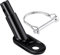 1 Stück Fahrradanhänger-Kupplung Und Clip Mit 1 Sicherheitsnadel, Anhänger-Adapter, Kinder-Hundeanhänger-Fahrradkupplung, Haustier-Anhängerkupplung, Kinder-Hunde-Kinderwagen-Anschluss (Schwarz)