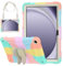 HOGENL Funda para Galaxy Tab A9+/A9 Plus 11 Pulgadas 2023 (SM-X210/ X216/ X218), Tab A9+ Case Dura Cubierta Protectora Carcasa con Plegable Soporte de Mariposa & Correa para el Hombro, Colorado