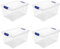 Acan Tradineur - Pack de 4 Cajas de Almacenamiento - Fabricado en plástico - Contenedor para almacenar juguetes, Libros, ropa, mantas - N.º 1-21,5 x 39 x 29 cm - 16 Litros