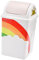 PRETYZOOM 1Stk Regenbogen-Mülleimer Abfalleimer mit Schwingdeckel für Küche, Büro, Waschküche, Garage, Werkstatt, Badezimmer