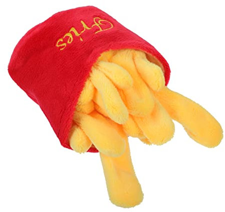 FRCOLOR Haustier Hund Puppe Interactive Dog Toys Dog chew Toy Hot-Dog-Spielzeug für Haustiere Pommes Frites hundespielzeug Pommes frittes Spielzeuge Sound-Spielzeug für Haustiere die Katze