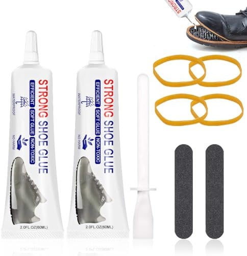 Allony Colle pour Chaussure, Colle Forte Chaussure, Colle Chaussures Semelle Professionnelle, Colle semelle Chaussure, Paquet de 2 Colle Cordonnier Réparation de Chaussures, Objets Artisanaux, Cuir